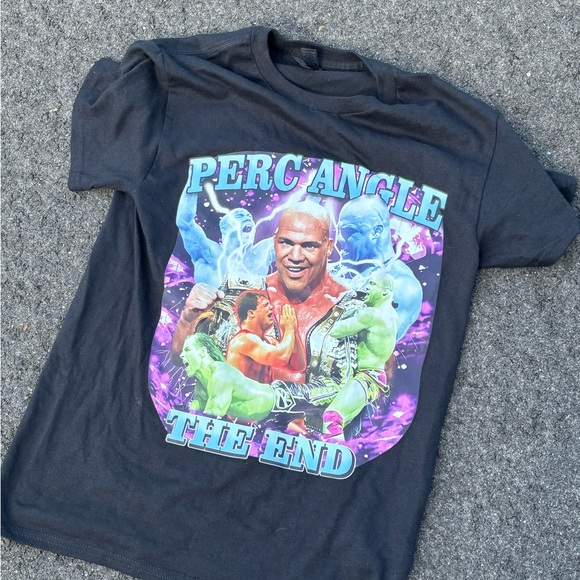 WWE/TNA PERC ANGLE VINTAGE GRAPHIC TEE - Picture 1 of 2